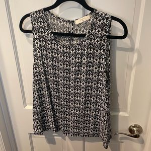 Black and white tank top